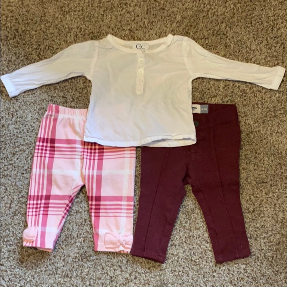 6 month mix n match baby outfit